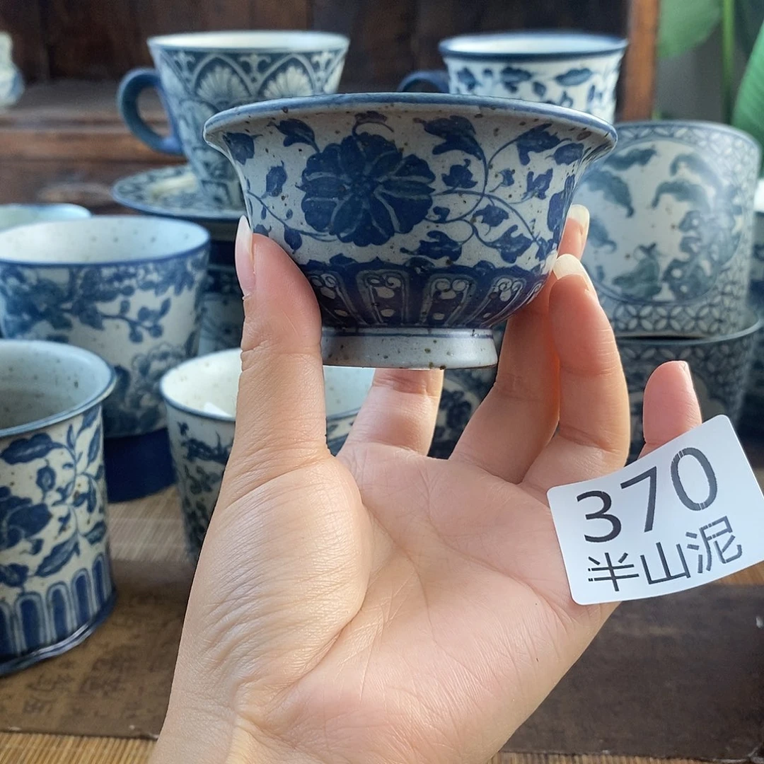 手工手绘青花高温陶瓷