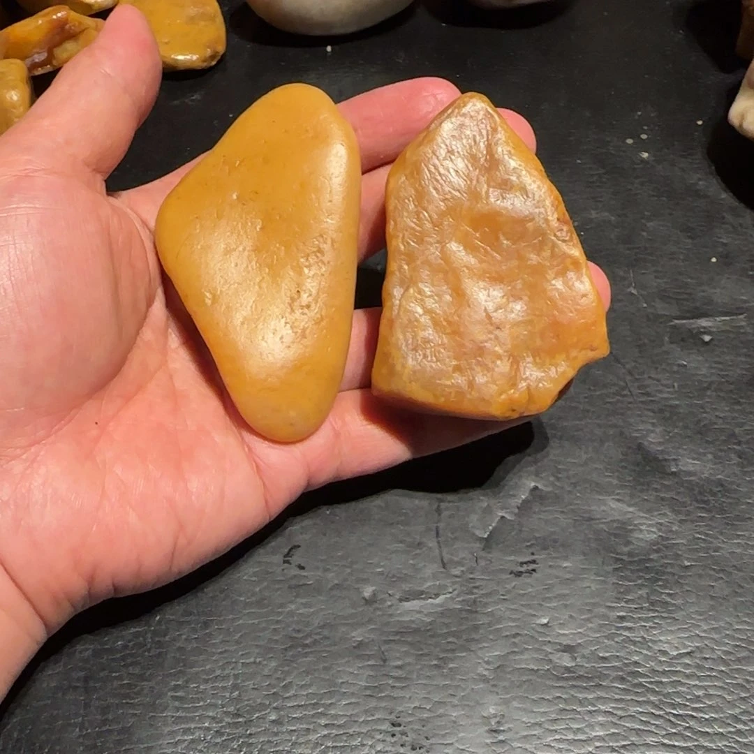 老挝石自**在田黄原石，