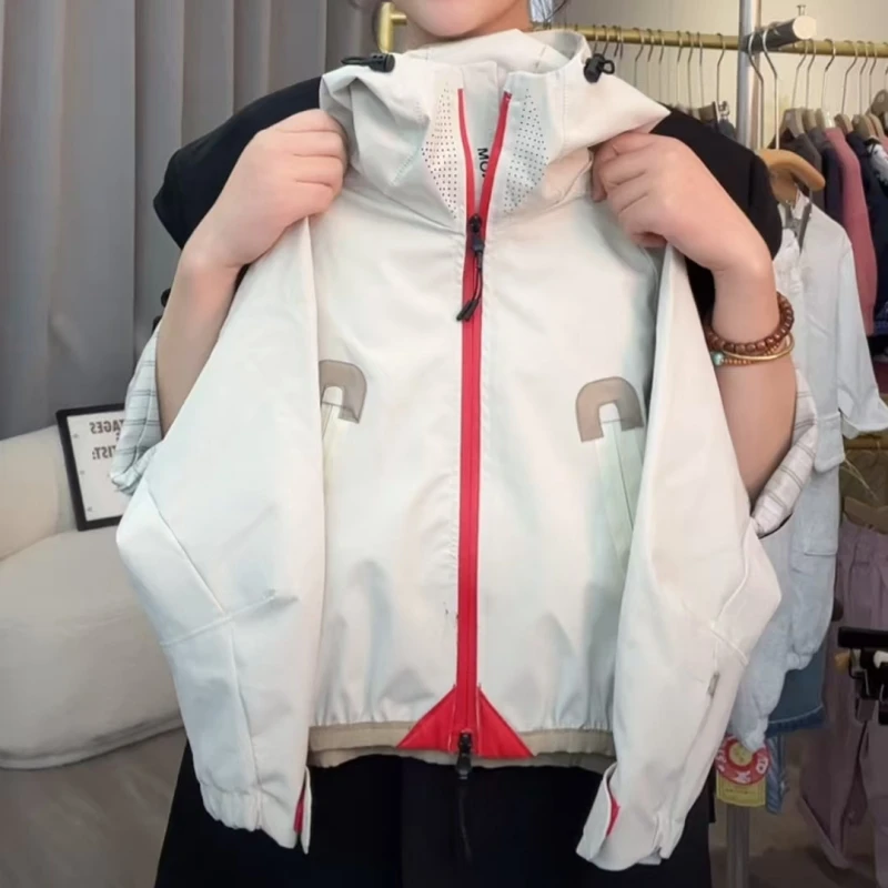 2025拼色拉链春秋新款儿童潮流韩版时尚外套同款休闲洋气舒服外套
