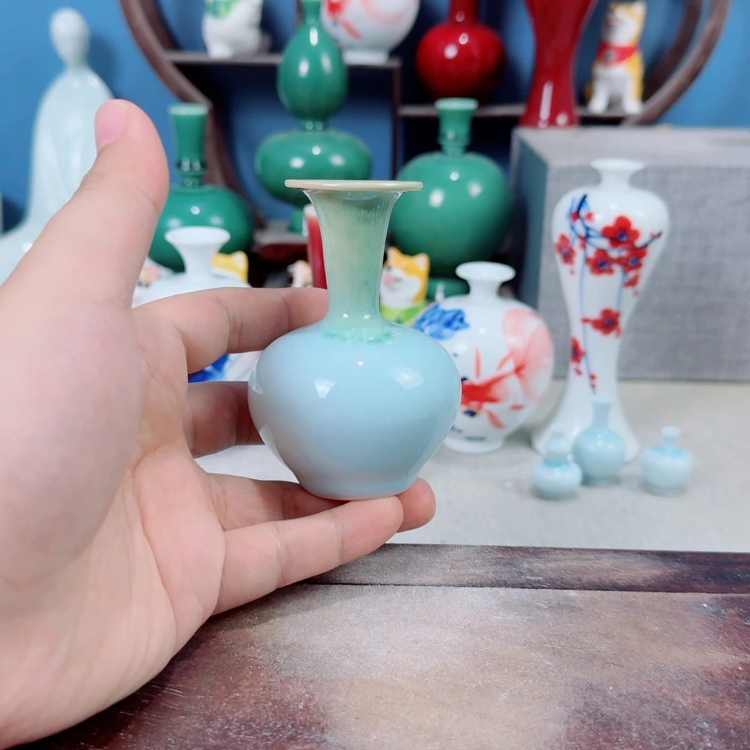 陶瓷手工小花器摆件