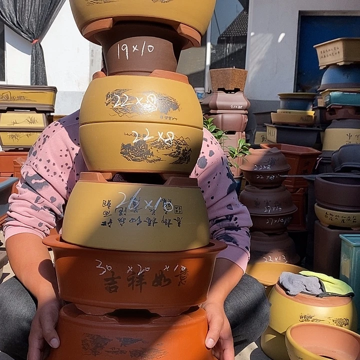 紫砂花盆宜兴紫砂