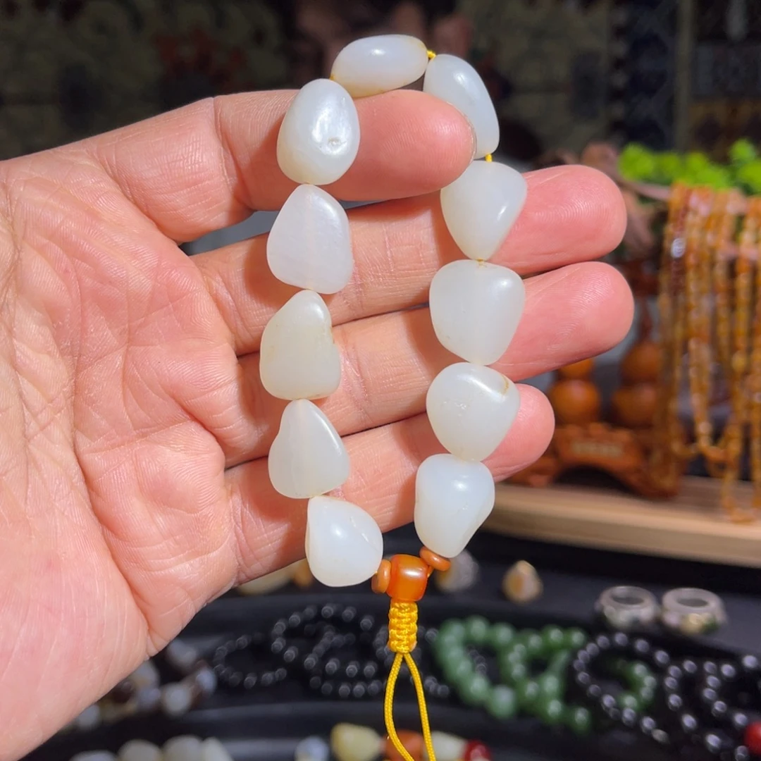 和田玉未镶嵌手链