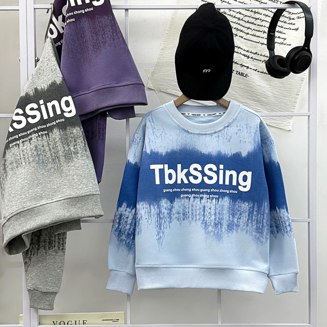 加绒/不加绒 秋季新款户外儿童宽松女童男童时尚卫衣帽衫休闲