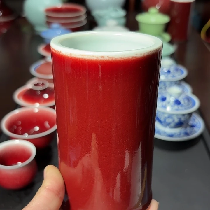 陶瓷景德镇高温陶瓷笔筒