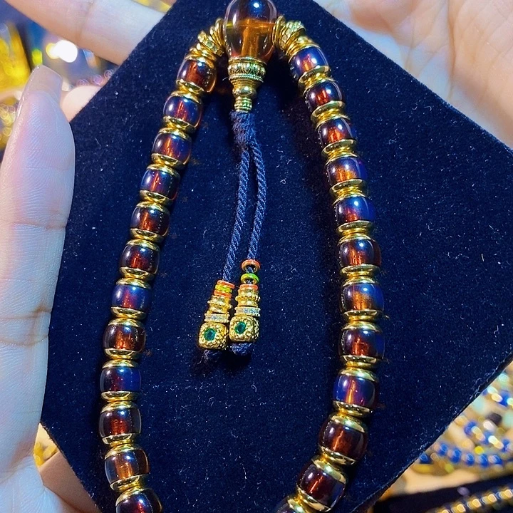 蓝珀未镶嵌珠宝奇石墨西哥红蓝手持