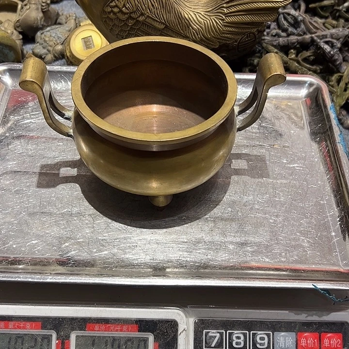 守*和微瑕疵黄铜摆件工艺品