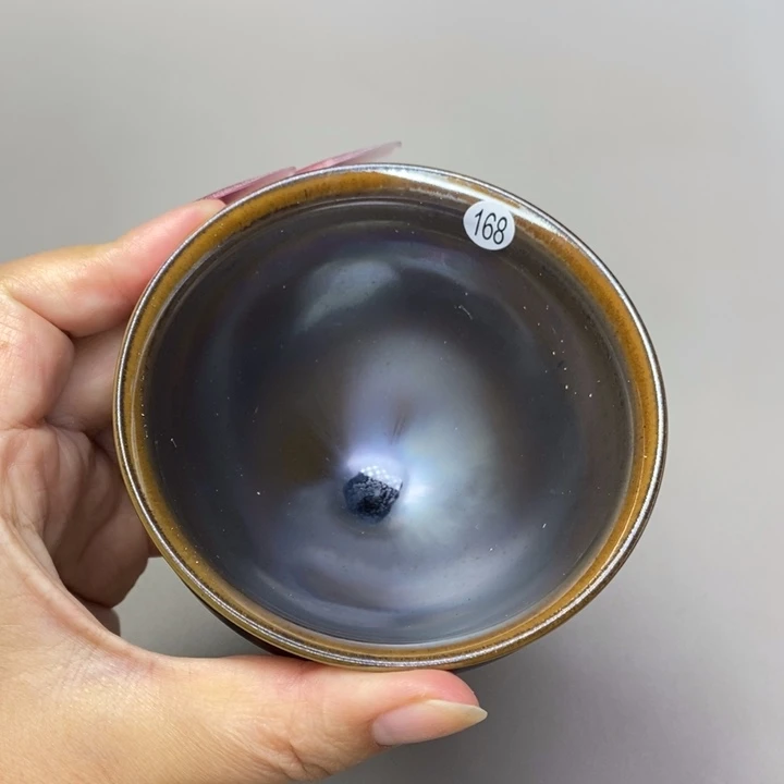 茶盏白*建窑建盏柴烧主人杯
