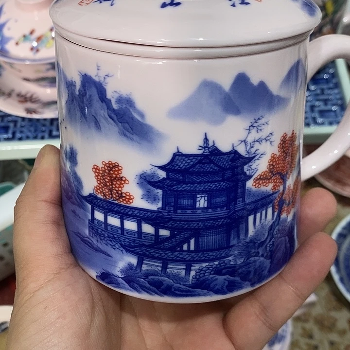 陶摆件景德镇陶瓷主人杯1344