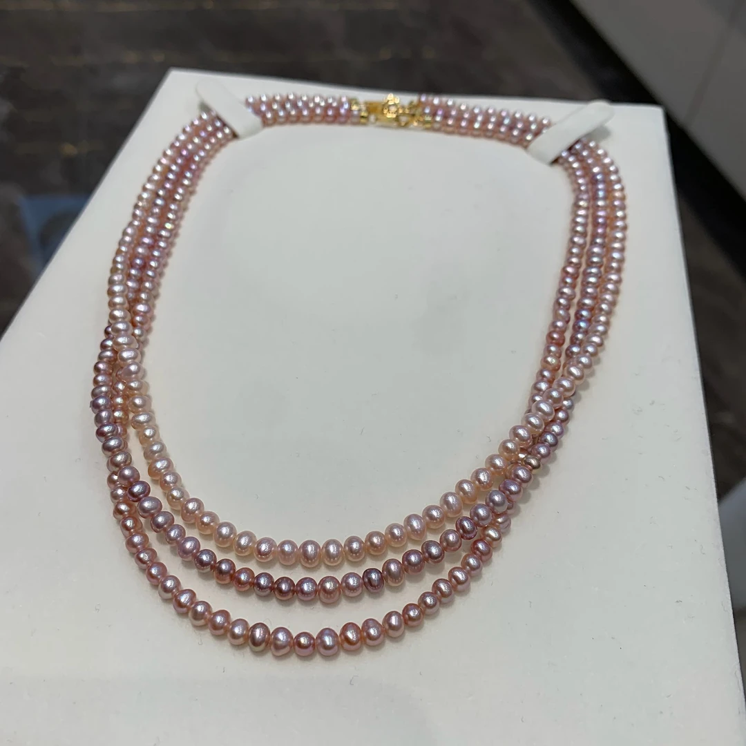 【曼塔】天然色淡水keshi/超炫珍珠项链（多样性发一）