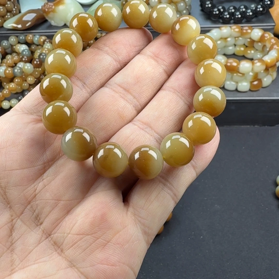 心***华和田玉未镶嵌手链