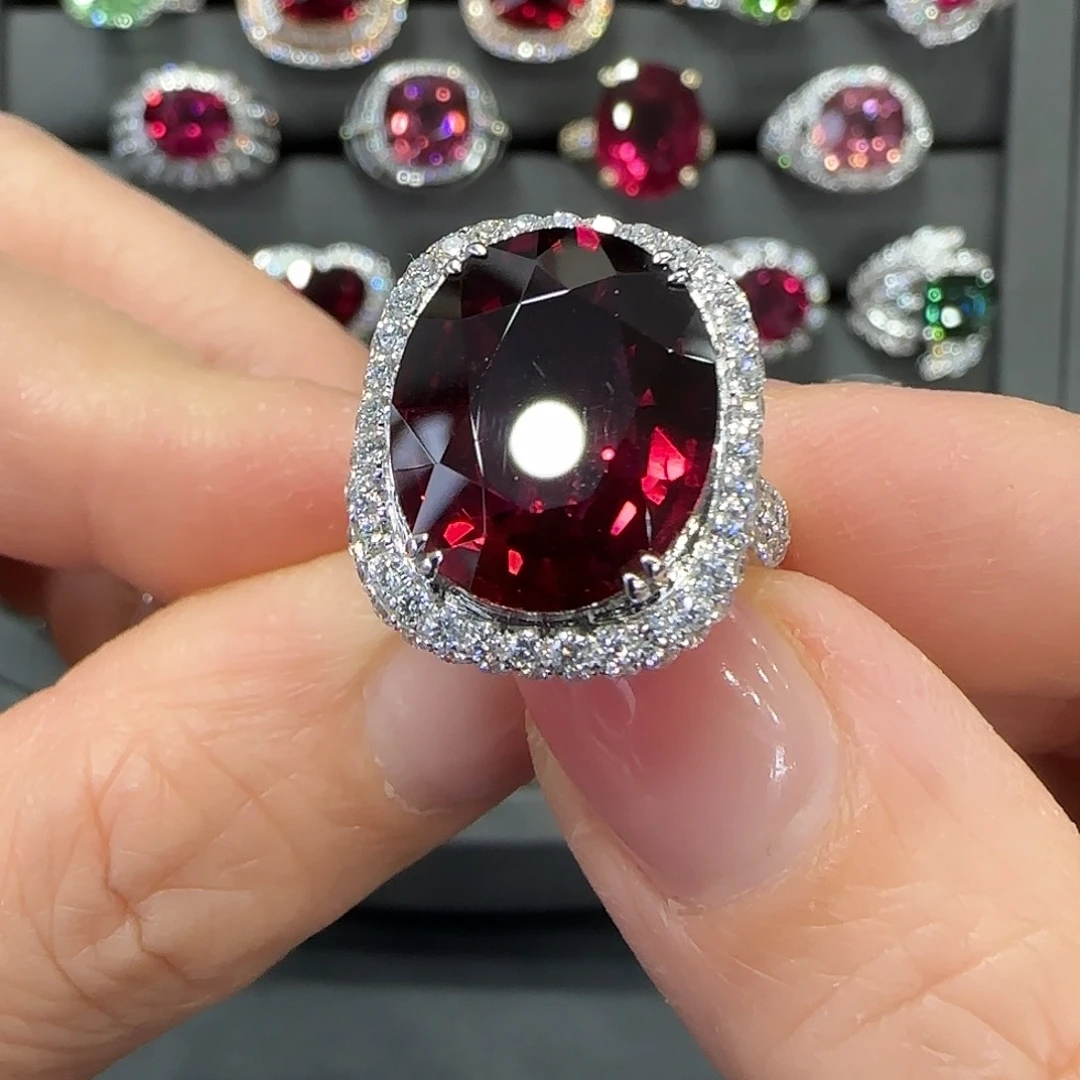 戒指碧玺18K金镶嵌9.05ct