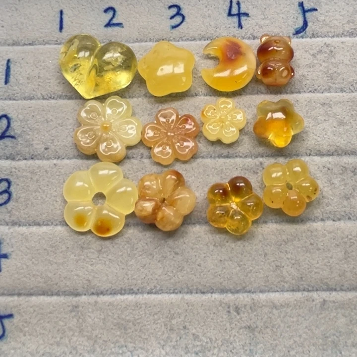 裸石琥珀未镶嵌想****处天然蜜蜡配件