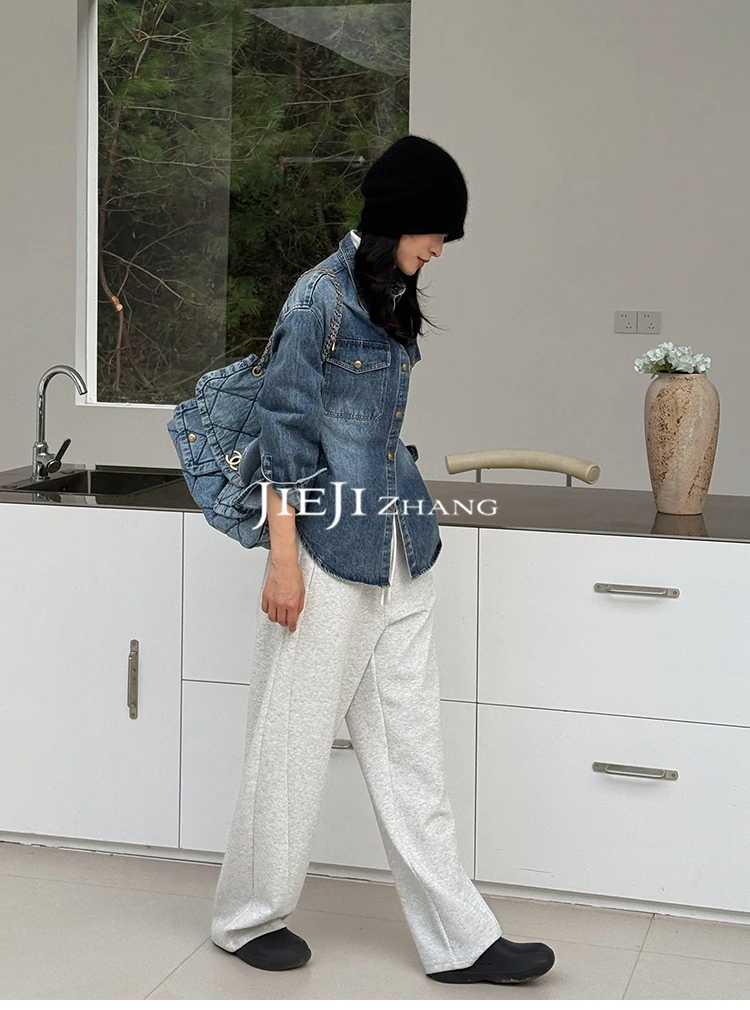 满目ManMu 【张琪专属】高级定制秋冬时尚百搭白色休闲套装350542