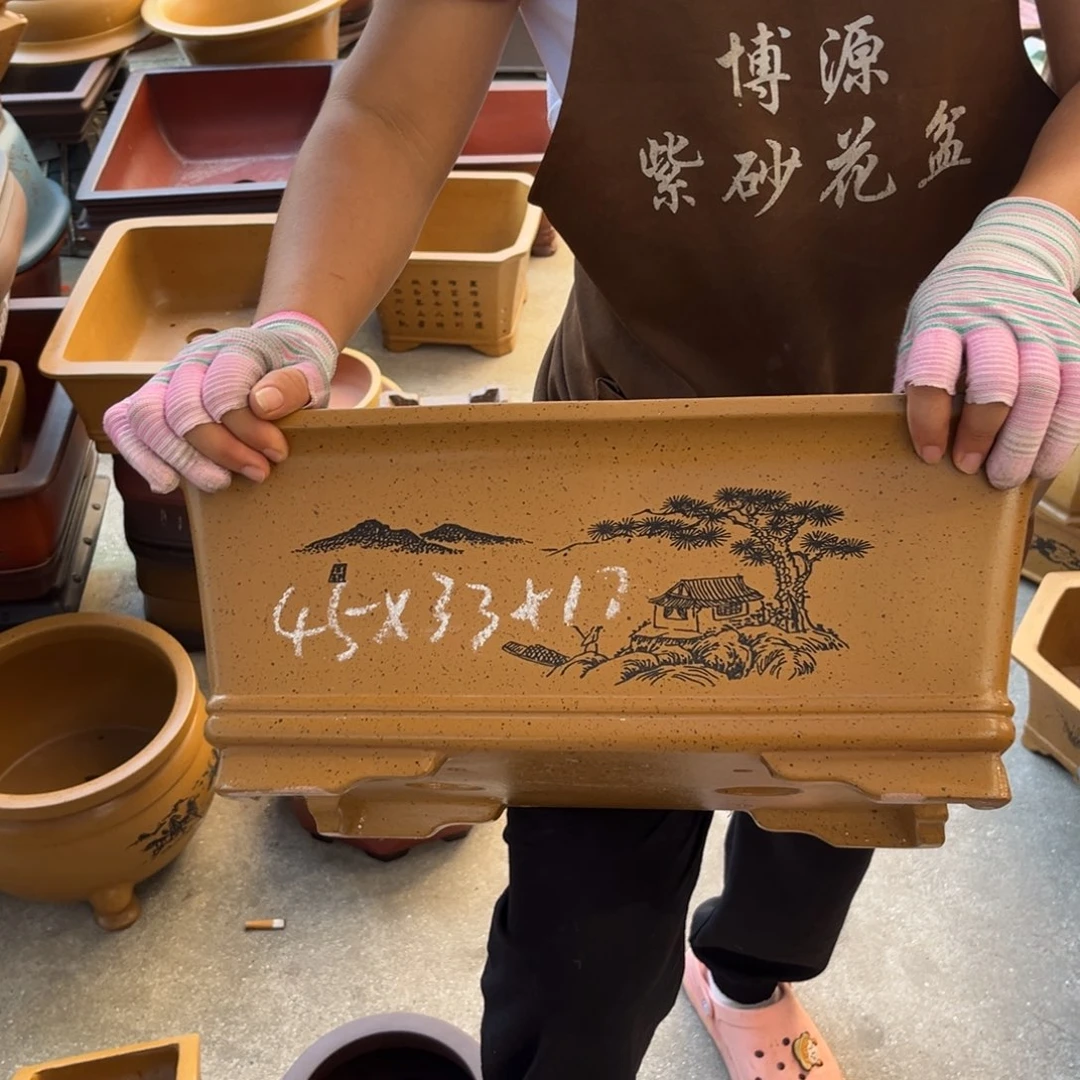 紫砂花盆盆景艺术