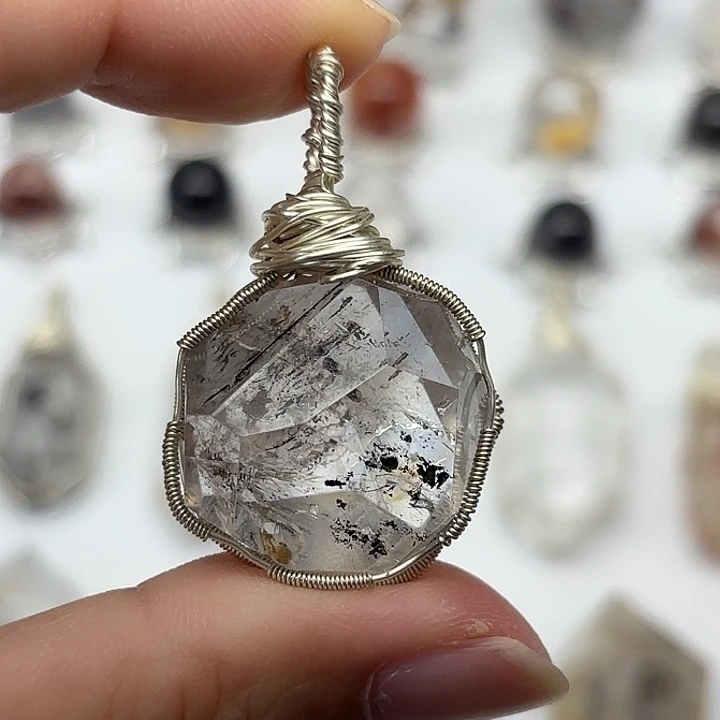 颈饰未镶嵌水晶爆彩闪灵钻41mm+