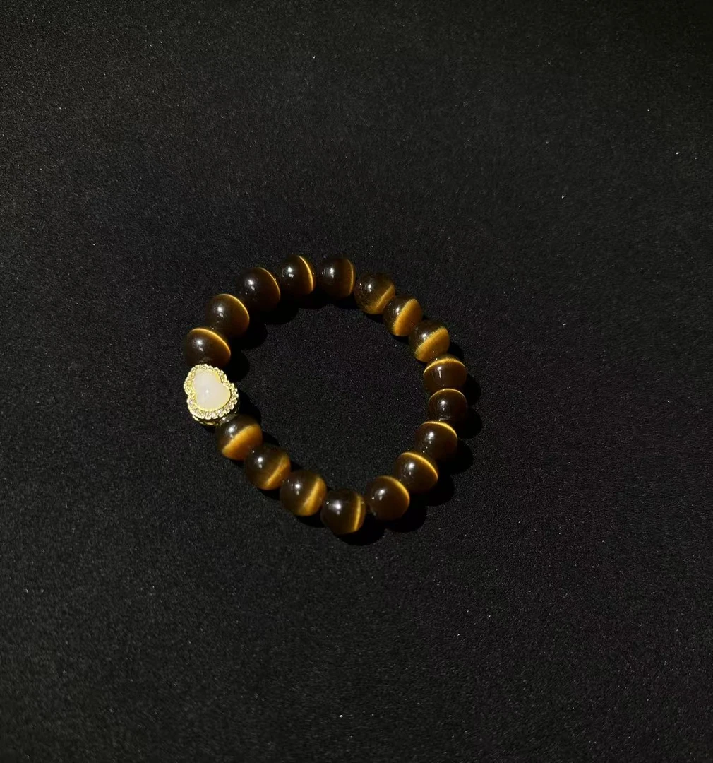 精美琉璃猫眸单圈饰品AQ58