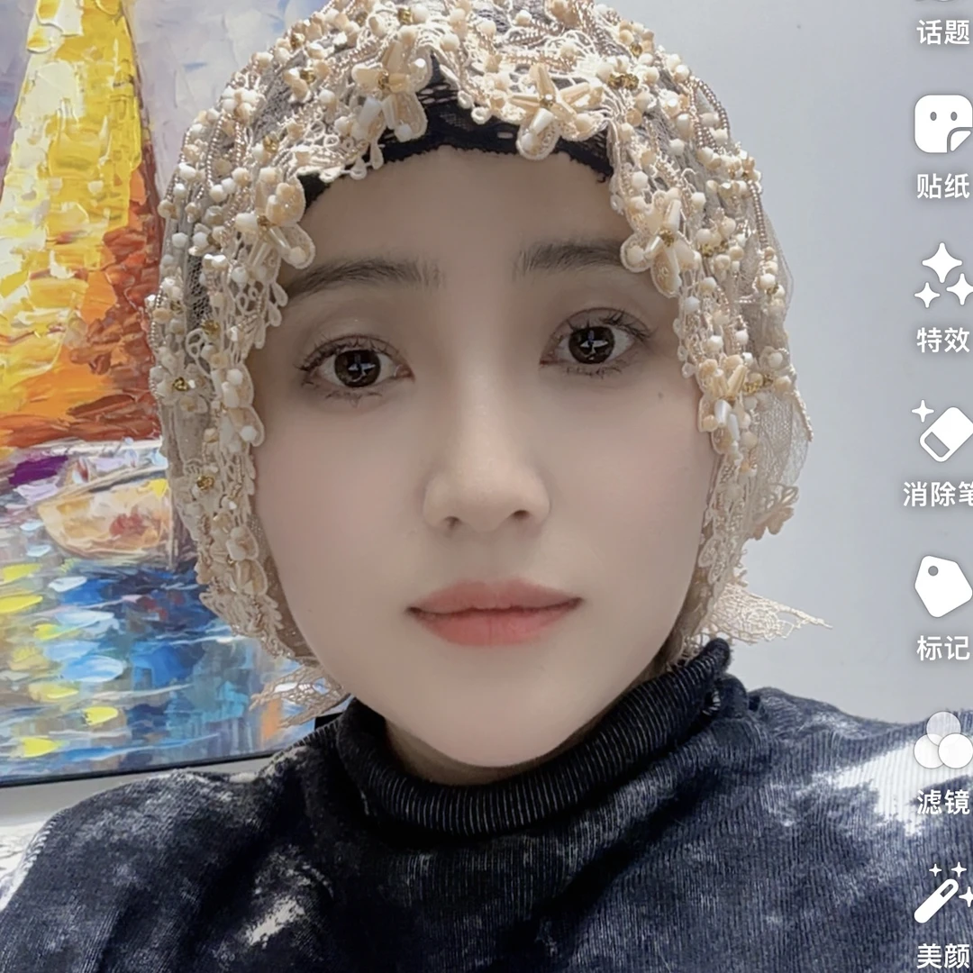 新款高端绑带帽子立体花设计工艺