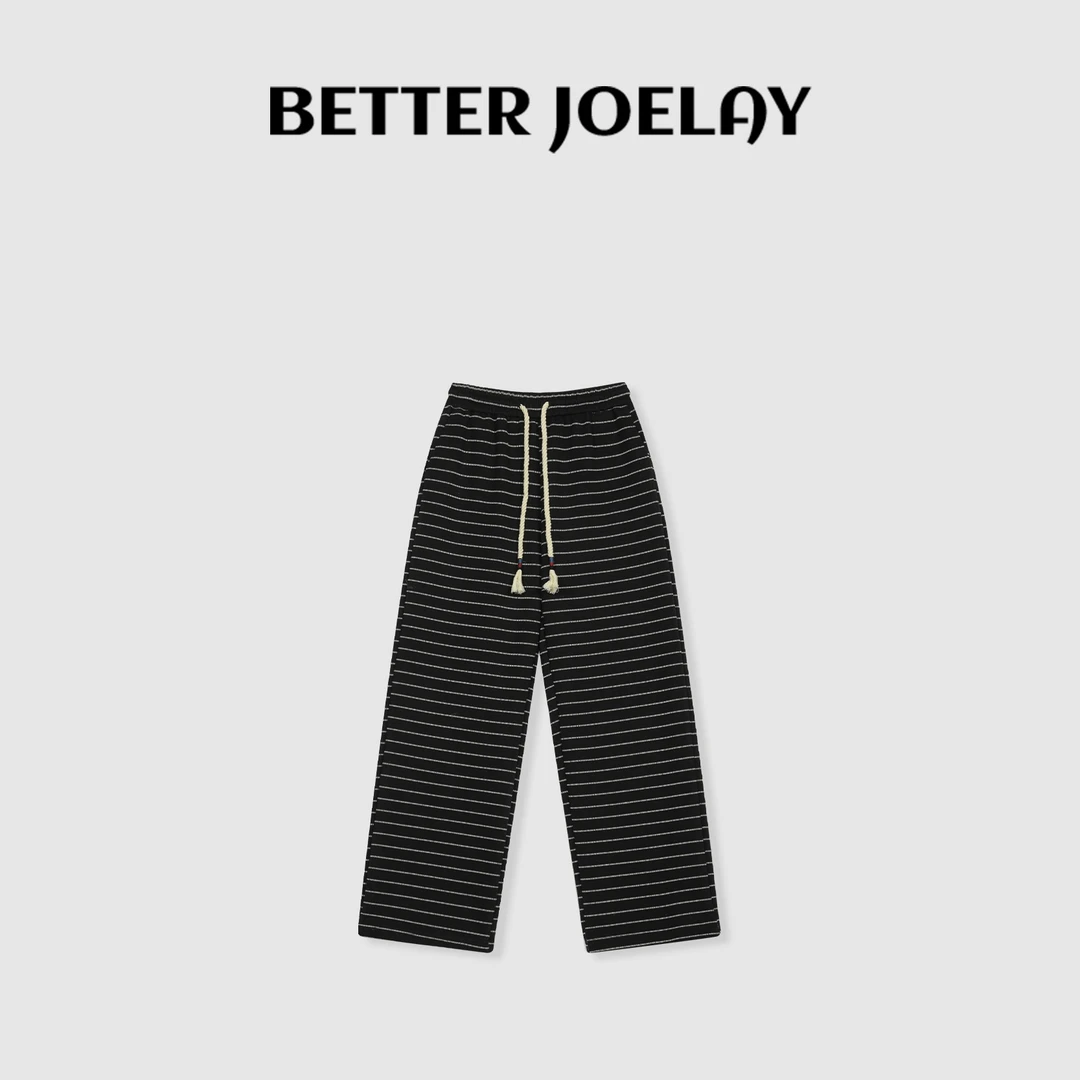 BETTER JOELAY-【巴黎记事】百搭宽松休闲裤经典垂感长裤KKH2171