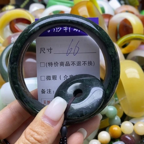 未镶嵌蛇纹石玉手镯
