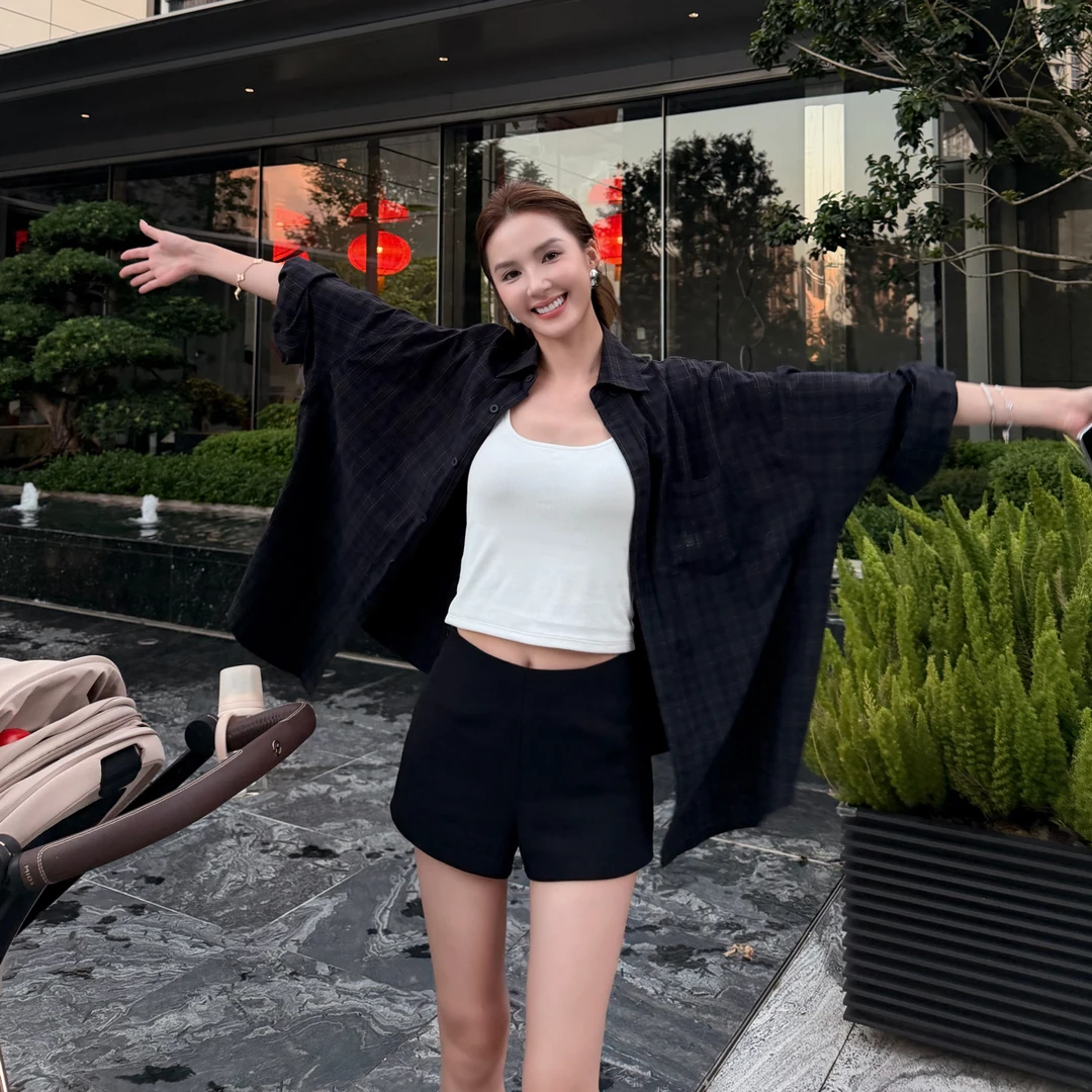 WBHFOR经典款男女同款格子衫衣 时尚休闲百搭