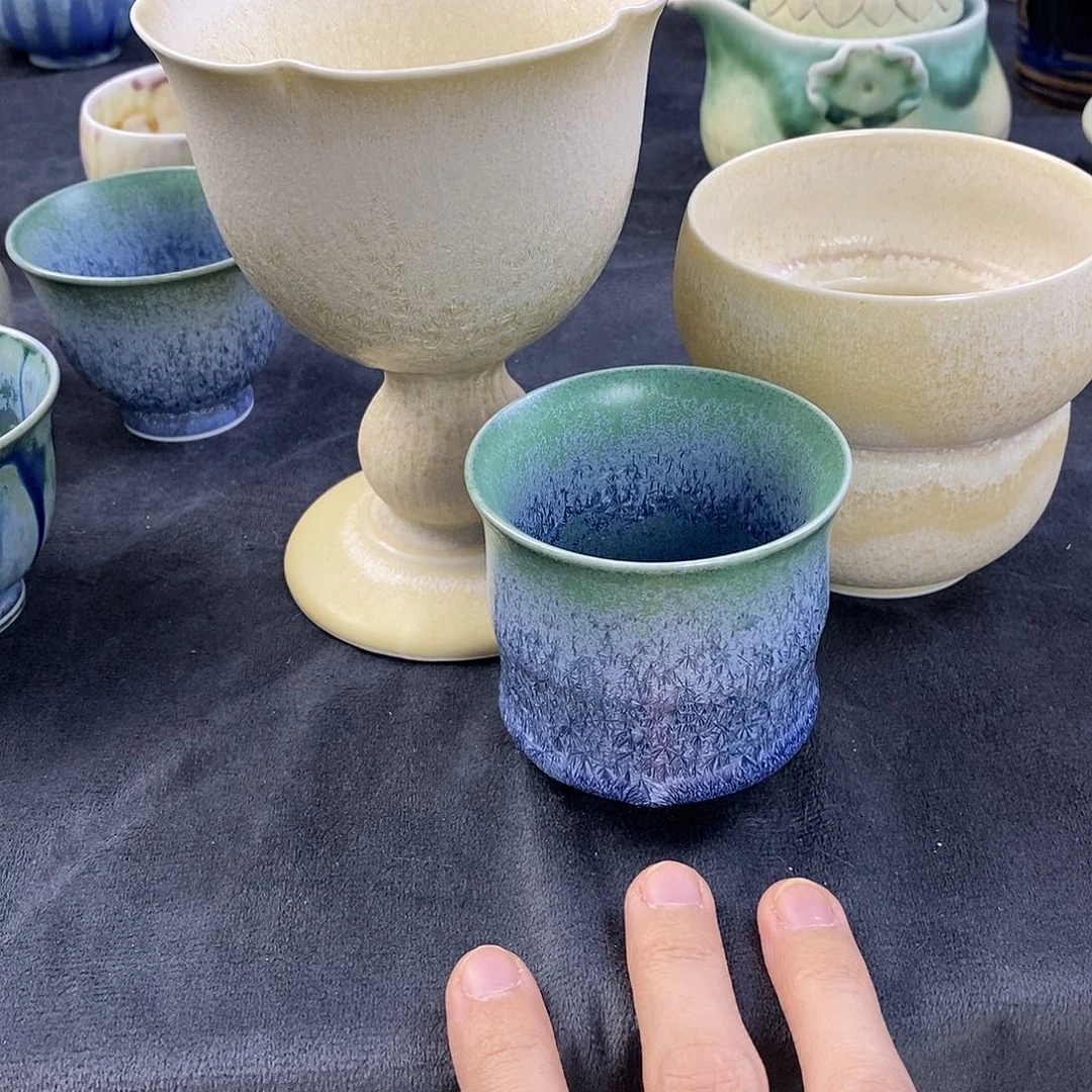 知***之景德镇高温颜色釉杯