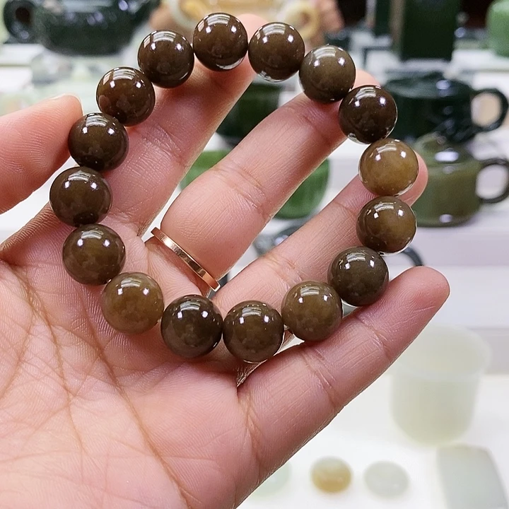 未镶嵌和田玉挂件哏***少手串