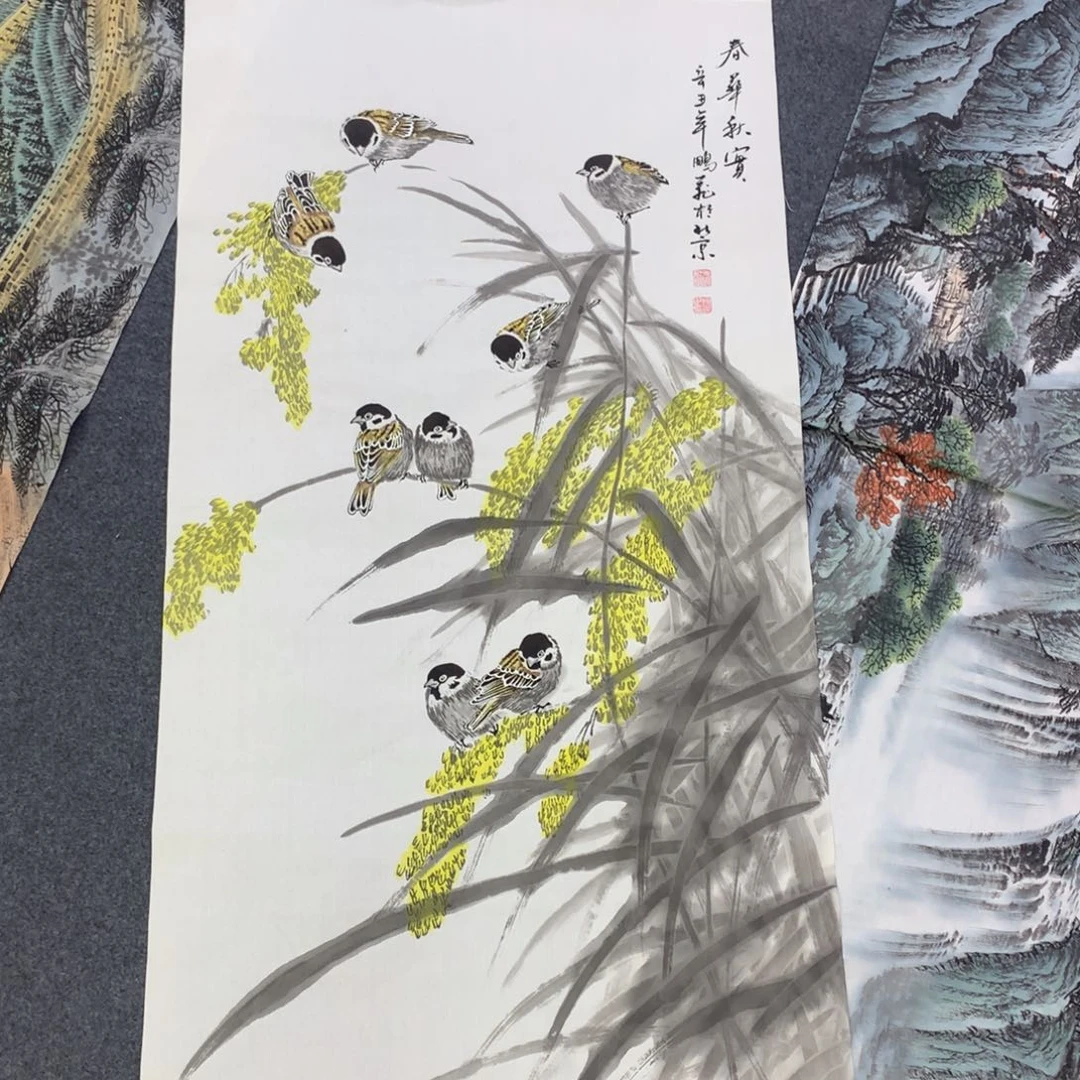 【闪购商品】酒***枝年画艺术作品欣赏