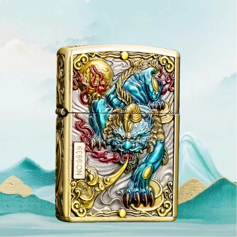 珐琅彩貔貅打火机