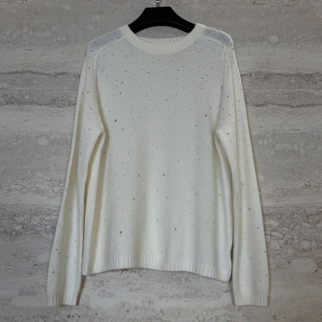 TANTAN 秋冬保暖时尚休闲烫钻百搭羊毛衫4046