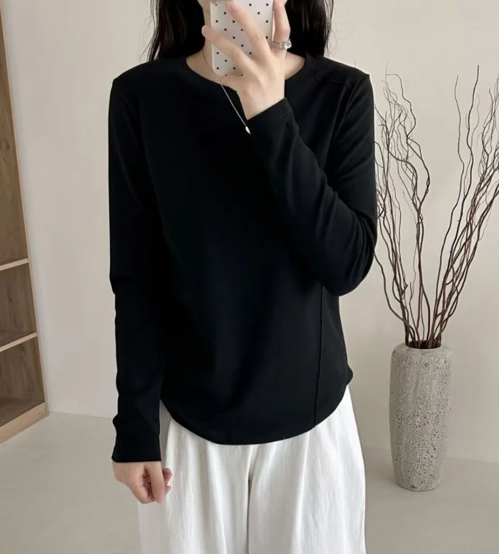 【女士上新】鱼骨德绒弹力打底绒衫保暖时尚修身百搭