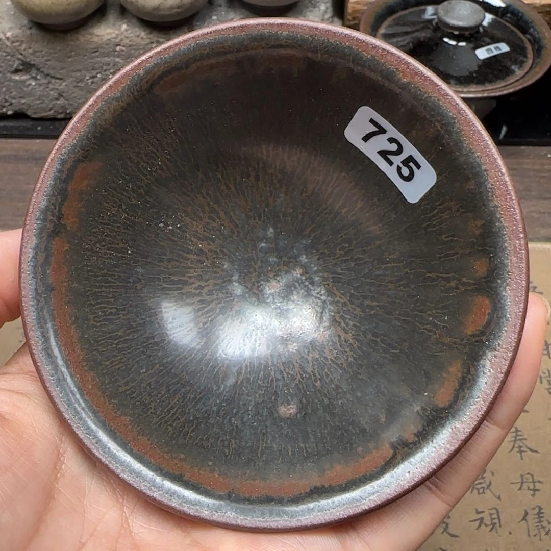 茶盏龙窑柴烧原矿原釉（微瑕）725