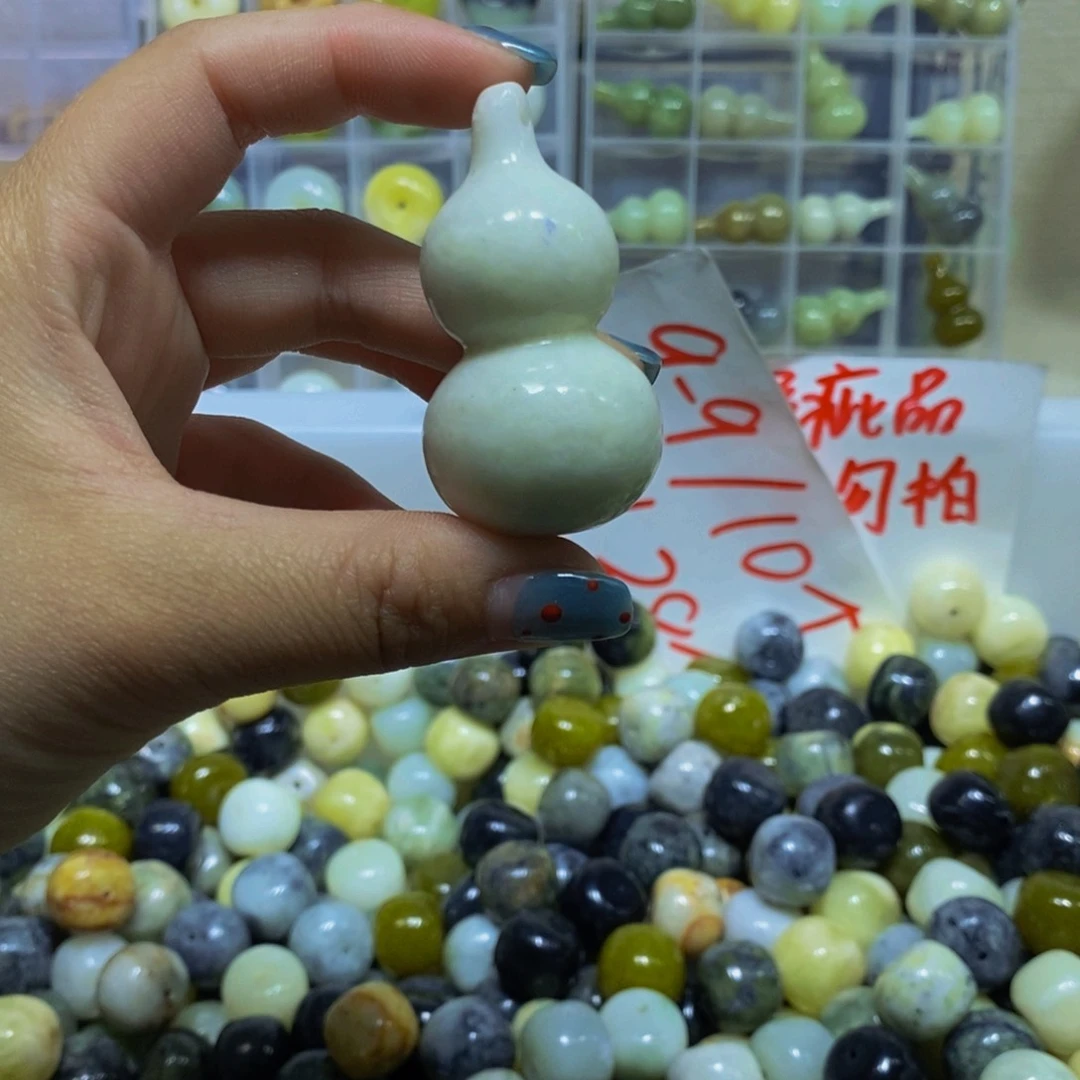 蛇纹石玉未镶嵌毛衣链32