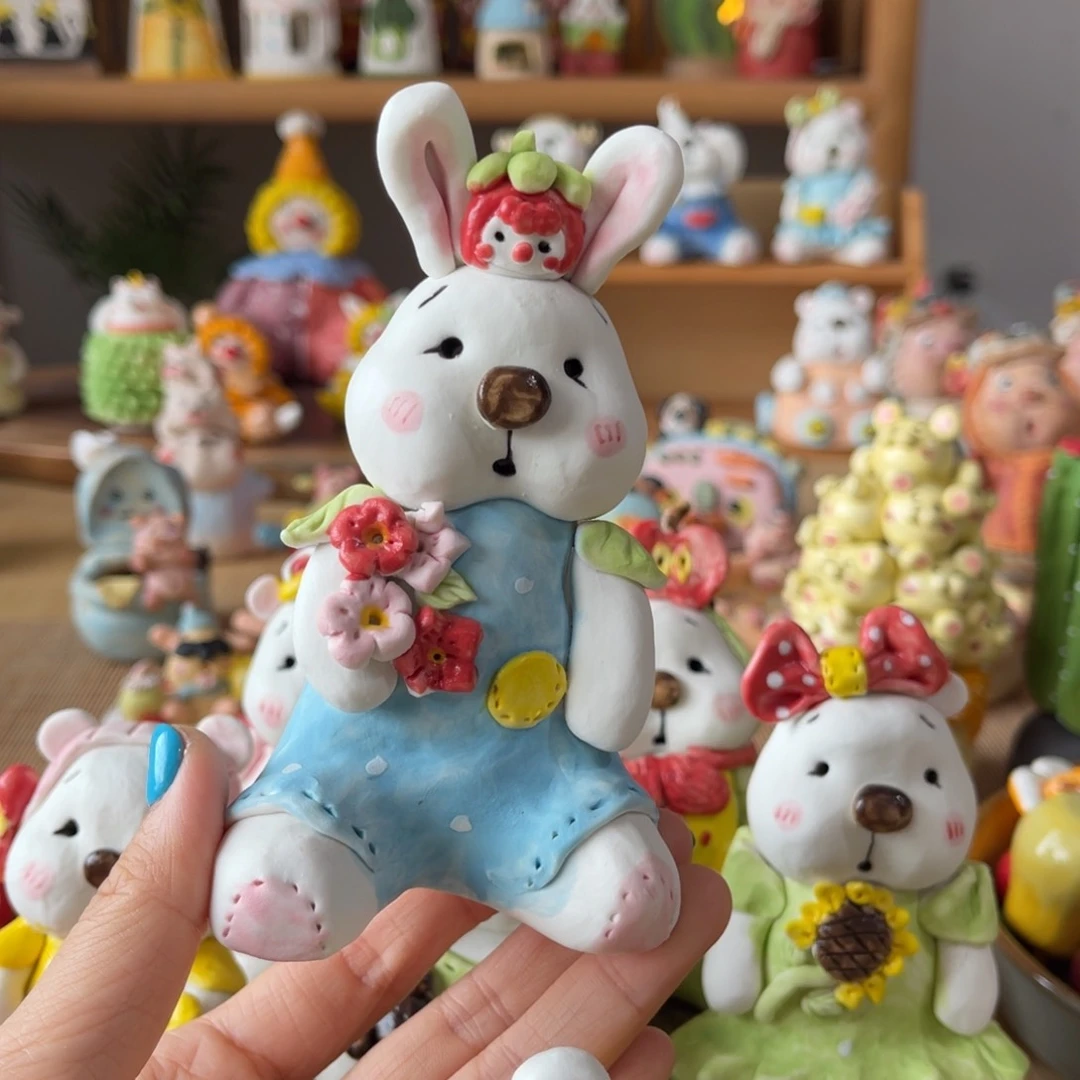 【闪购商品】摆件小*郭景德镇陶瓷手作福利