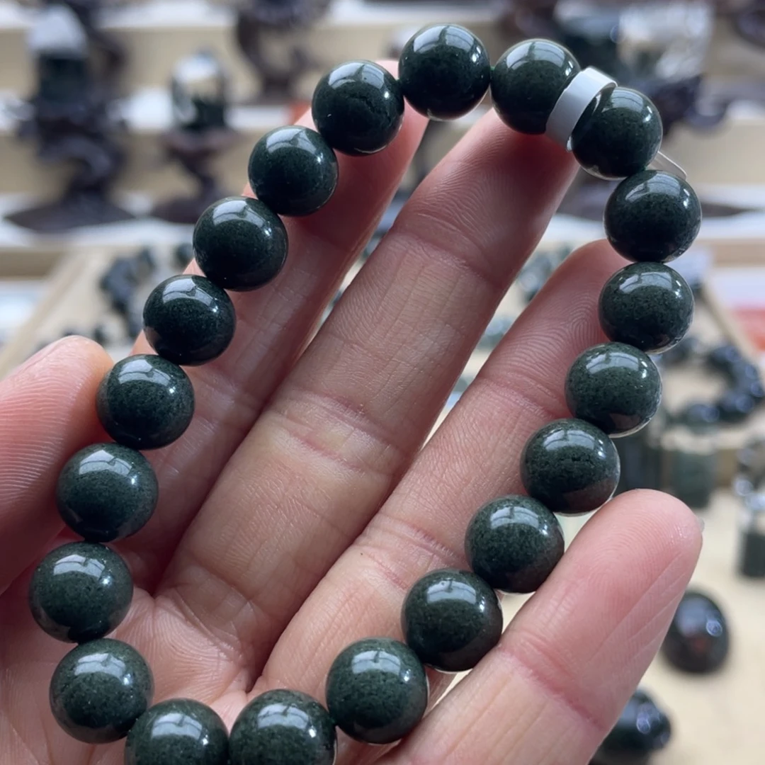 水晶手链未镶嵌绿幽灵满盆手串