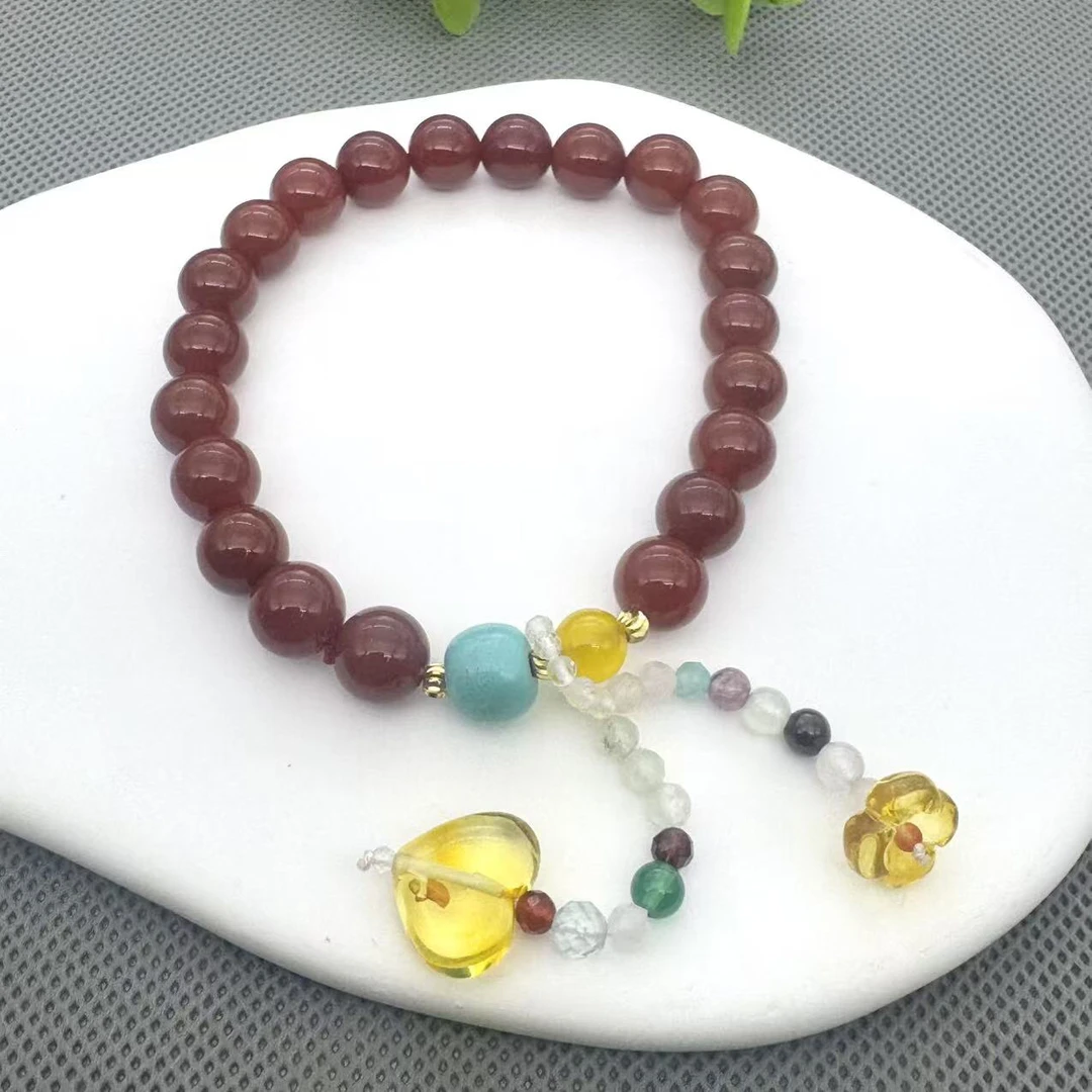 琥珀玛瑙设计款手串时尚精致多样发其一