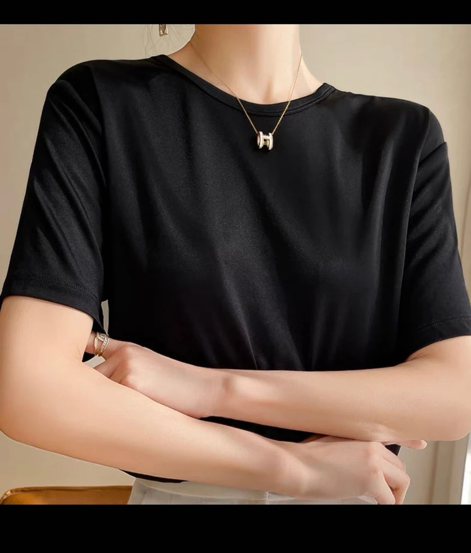 【月月自营】进口醋酸T春游出行衣服高质感网红洋气炸街女装A29活动