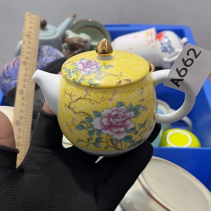 一***金瓷片茶摆件工艺品摆件666