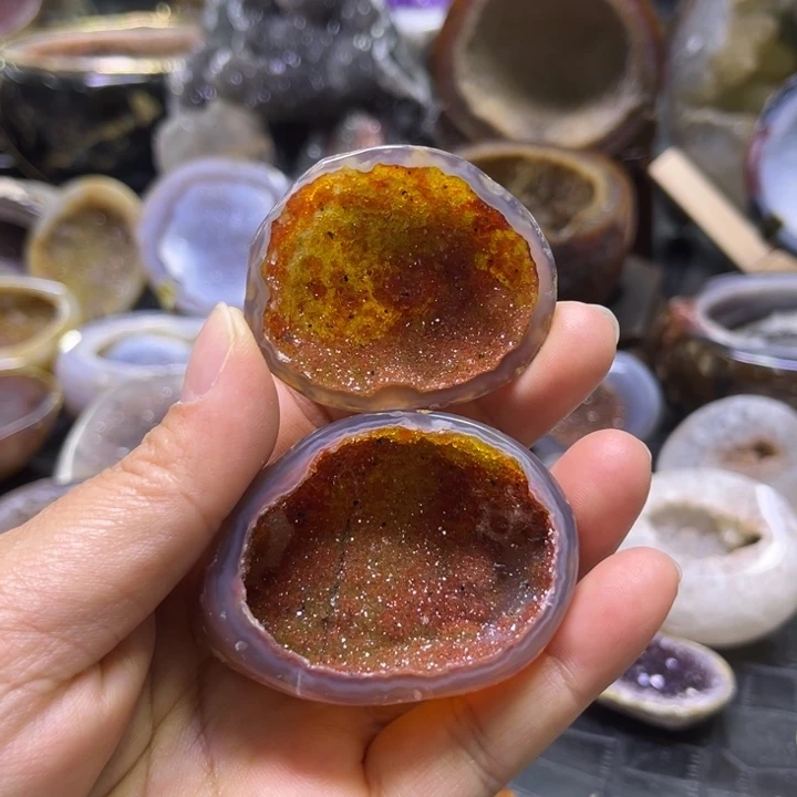 水晶未镶嵌珠宝半成品上新红盆