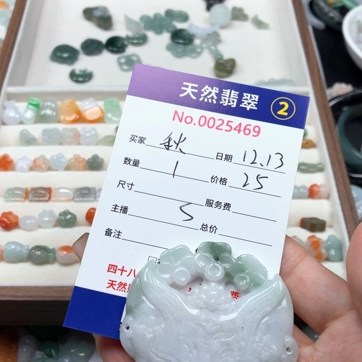 秋***9翡翠未镶嵌挂件Ty