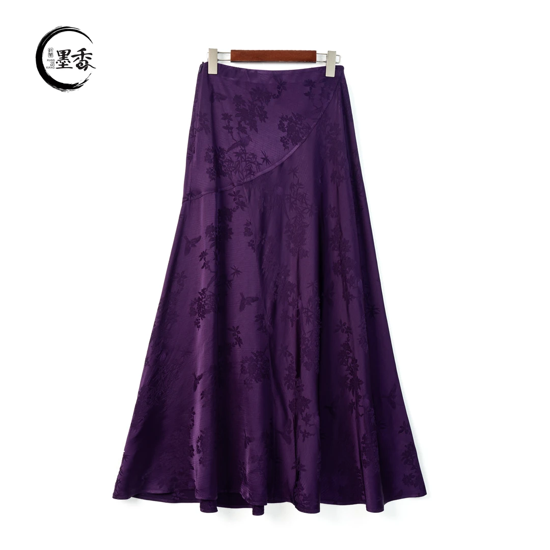 XuanGeMoXiang/轩阁墨香【南音】新中式国风民族 高定半裙  MX77101