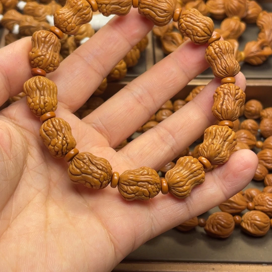 快***乐手串桃核龙纹桃核2