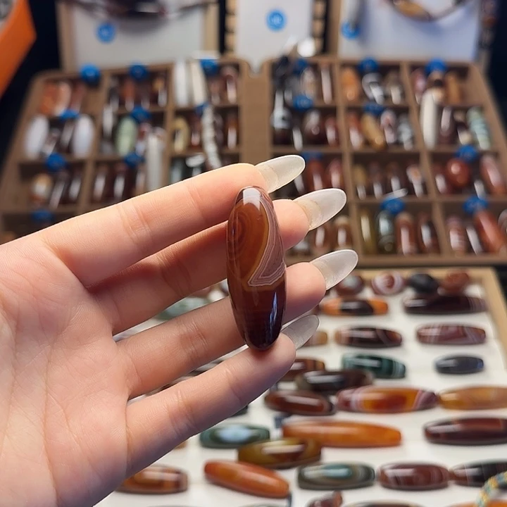 玛瑙/玉髓颈饰合金美***天