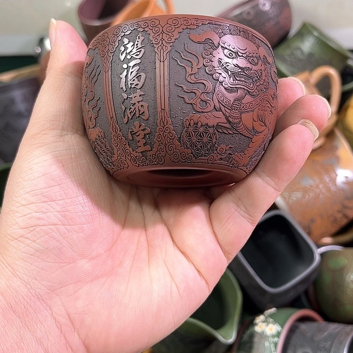 茶杯紫砂全手工紫砂主人杯