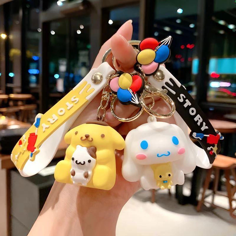 卡通可爱三丽鸥公仔钥匙扣挂件车钥匙挂饰女包包钥匙圈配饰