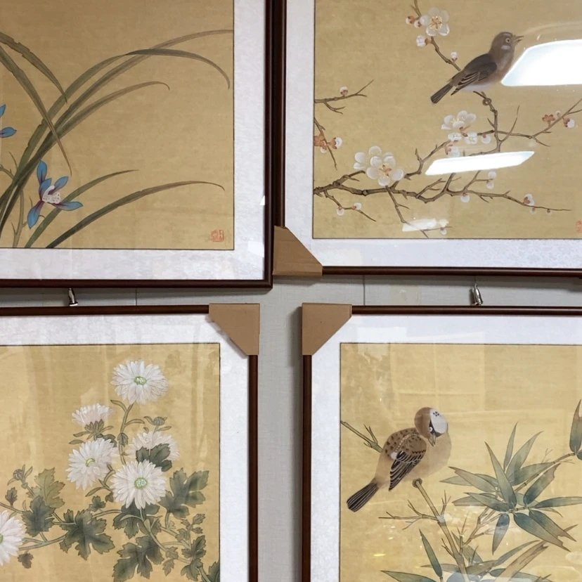 【闪购商品】国画手绘国画工笔带框