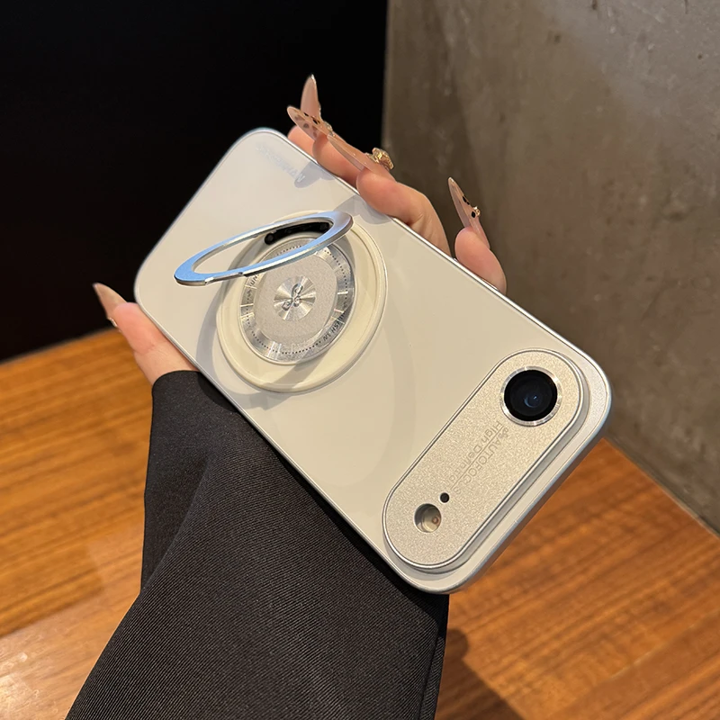 适用于iPhoneAir手机壳新款全包镜头17promax磨砂16磁吸支架15pro