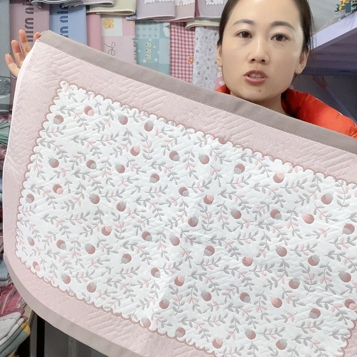 棉纱布特价咖色果实累累