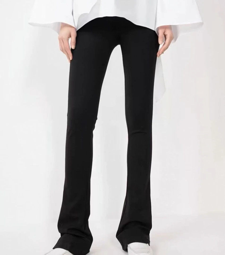 《琨姐专属》春夏季新款女士高腰显瘦时尚微喇叭休闲裤-Z31230