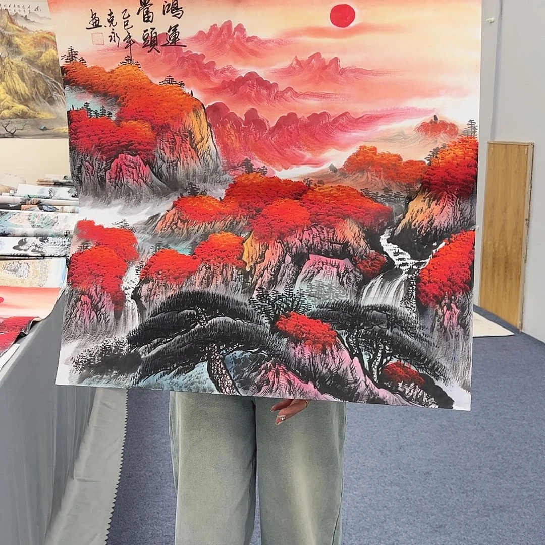 国画国画作品宣纸纯手绘