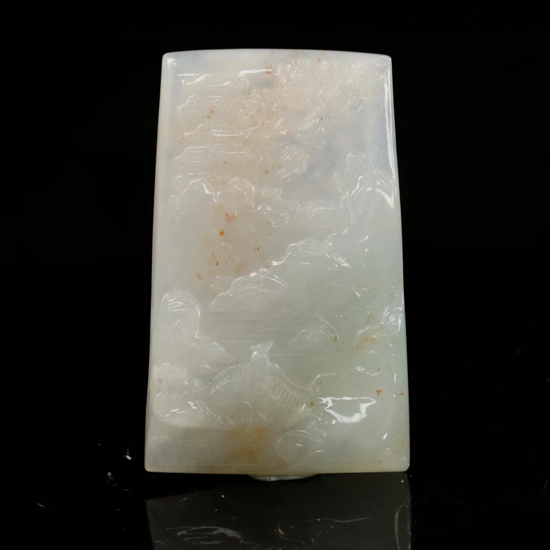 FC17天然缅甸翡翠A货黄山水/200239/保利厦门拍卖